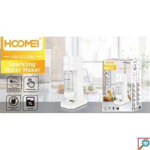 Hoomei Παρασκευαστής Σόδας με Μπουκάλι 1lt και Χειροκίνητη Πίεση 26x15x43.5cm