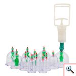 Παραδοσιακή Θεραπευτική Συσκευή με Βεντούζες 12 Ανταλλακτικών Κεφαλών