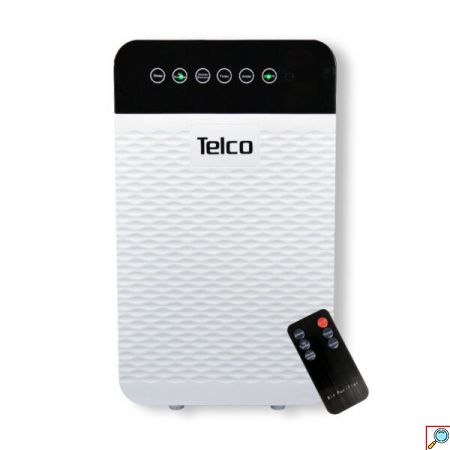 Telco 2 σε 1 Καθαριστής Αέρα & Ιονιστής 35W με Κάλυψη 50τμ, Πάνελ Αφής, Τηλεχειριστήριο, 3 Προγράμματα Λειτουργίας & Χρονοδιακόπτη