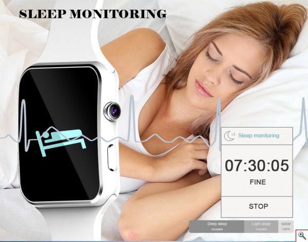 Smart Watch X6 με Κάμερα, Bluetooth και Υποστήριξη Κάρτας SIM - Sport Passometer Smartwatch with Camera 