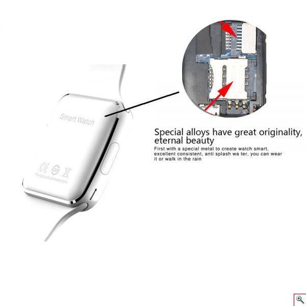 Smart Watch X6 με Κάμερα, Bluetooth και Υποστήριξη Κάρτας SIM - Sport Passometer Smartwatch with Camera 