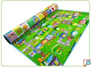 Παιδικό Μαλακό Ισοθερμικό Χαλί Δραστηριοτήτων 180x150x0.8 εκ Διπλής Όψης Playmat