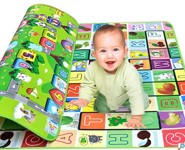 Παιδικό Μαλακό Ισοθερμικό Χαλί Δραστηριοτήτων 180x150x0.8 εκ Διπλής Όψης Playmat