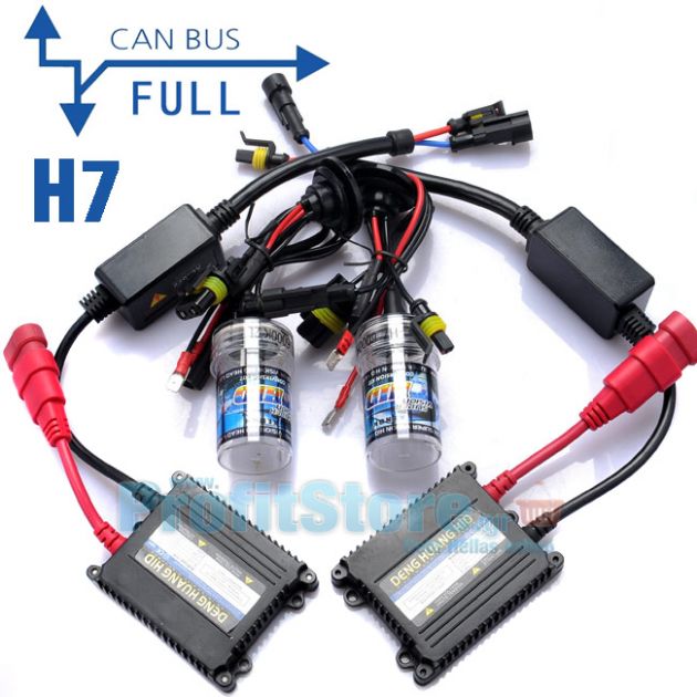 Φώτα XENON Η7 FULL Can Bus 35W Super Bright - Πλήρες Kit ΧΕΝΟΝ H.I.D. 6000K