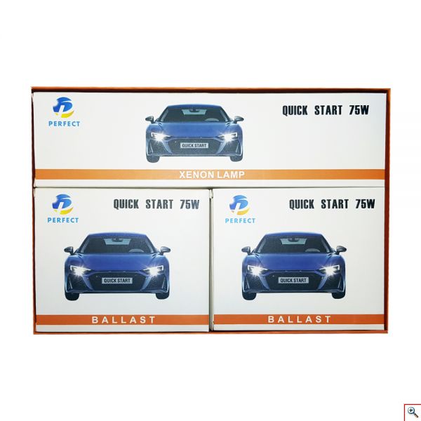 Φώτα XENON Η1 Can Bus 75W Χ5 Quick Start- Πλήρες Kit ΧΕΝΟΝ H.I.D. 6000K