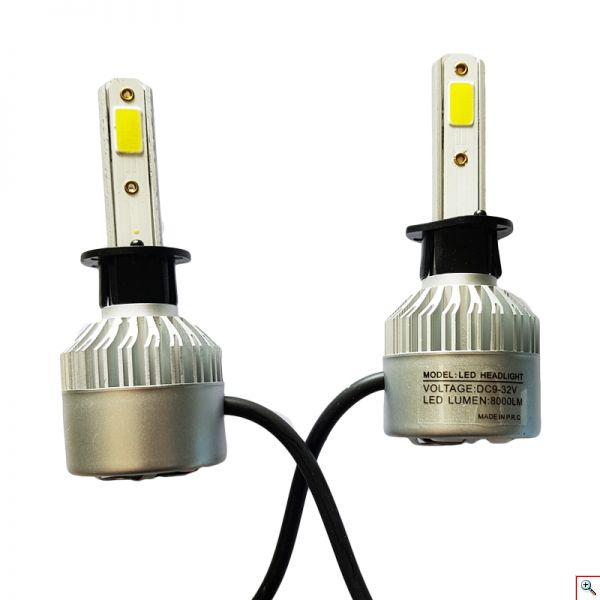 Εμπρόσθια Φώτα Αυτοκινήτου 8000LM H1 LED CANBUS - 72W (2x36W) 6500K - Λαμπτήρες 2τμχ