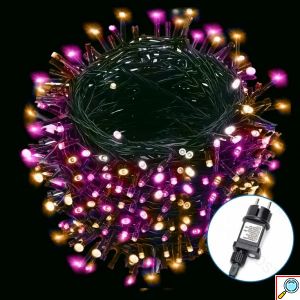 Aigostar Χριστουγεννιάτικα 400 LED Λαμπάκια Ροζ Φωτισμού - 20m με 8 Διαφορετικά Προγράμματα Φωτισμού