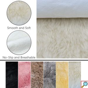 Μεγάλο Χνουδωτό Χαλί Διάδρομος Sheepskin από Υψηλής Ποιότητας Συνθετική Γούνα 150x220cm