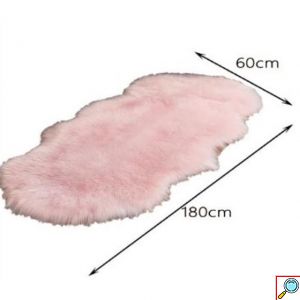 Χνουδωτό Χαλί Διάδρομος Sheepskin από Υψηλής Ποιότητας Συνθετική Γούνα 60x180cm