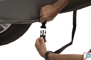 Υφασμάτινη Προστατευτική Κουκούλα Αυτοκινήτου Universal Αδιάβροχη με Φιλμ Αλουμινίου 400 x 160 x 120cm - Carsun 