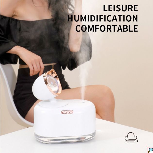 Φωτιστικό Sun Projector Lamp & Υγραντήρας Υπερήχων & Αρωματοθεραπείας 300ml με LED Νυχτερινό Φωτισμό