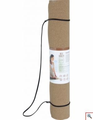 Στρώμα Γυμναστικής Yoga AMILA 6mm από Φυσικό Φελλό TPE