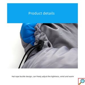 Υπνόσακος Μονός 2 Εποχών με Κουκούλα 180x30x75cm Μπλε