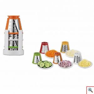 Hoomei® Ηλεκτρικός Πολυκόφτης - Πολτοποιητής 5 σε 1 Φρούτων & Λαχανικών 150W Κόκκινος HM-6135