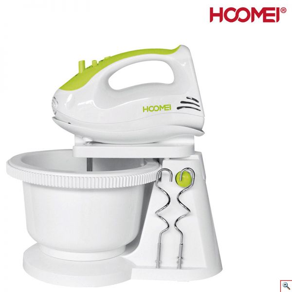 Hoomei® Μίξερ 250W με Πλαστικό Κάδο 2L - 5 Ταχύτητες & Λετουργία Turbo HM-6825B - Πράσινο