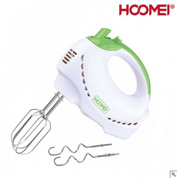 Hoomei® Μίξερ Χειρός 250W με 5 Ταχύτητες & Λειτουργία Turbo - Hand Mixer HM-6830 Πράσινο