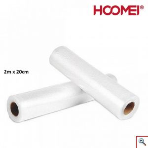 2x Ρολά Hoomei® Σαγρέ Σακούλες για Συσκευές Vacuum 3mx20cm ΗΜ-6120