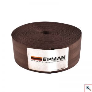 Ζώνη Ασφαλείας Αυτοκινήτου Υψηλής Αντοχής 10m για DIY - Ιμάντας Πολυεστέρα EPMAN EPWR2018M10 - Καφέ