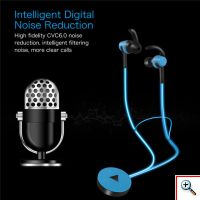  Ασύρματα LED Φωτιζόμενα In-Ear Bluetooth Ακουστικά Luminous - Glow in Dark BT Earphone 