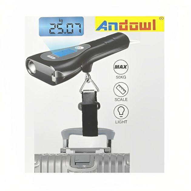 Ψηφιακή Ζυγαριά Χειρός για Αποσκευές έως 50 Kg - Andowl