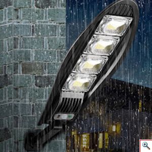 ARRANGO® Επιτοίχιος Αδιάβροχος Ηλιακός LED Προβολέας - Φωτιστικό Δρόμου 50W με Αισθητήρα Κίνησης & Τηλεχειριστήριο