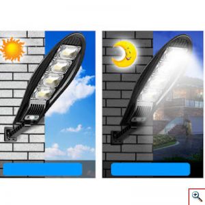 ARRANGO® Επιτοίχιος Αδιάβροχος Ηλιακός LED Προβολέας - Φωτιστικό Δρόμου 50W με Αισθητήρα Κίνησης & Τηλεχειριστήριο