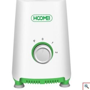 Hoomei® Ηλεκτρικό Μπλέντερ 350W 1L με Λεπίδα από Ανοξείδωτο Ατσάλι HM-6728 Λευκό - Πράσινο