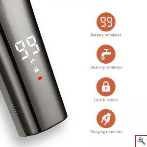 Kemei® Αδιάβροχη Επαναφορτιζόμενη Κουρευτική Μηχανή - Trimmer 11 σε 1 με Οθόνη LCD - Πλήρες Σετ Ανδρικής Περιποίησης